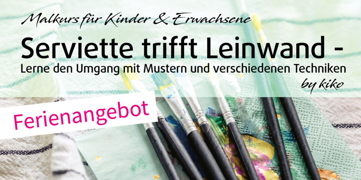 kiko kreativagentur - Serviette trifft Leinwand