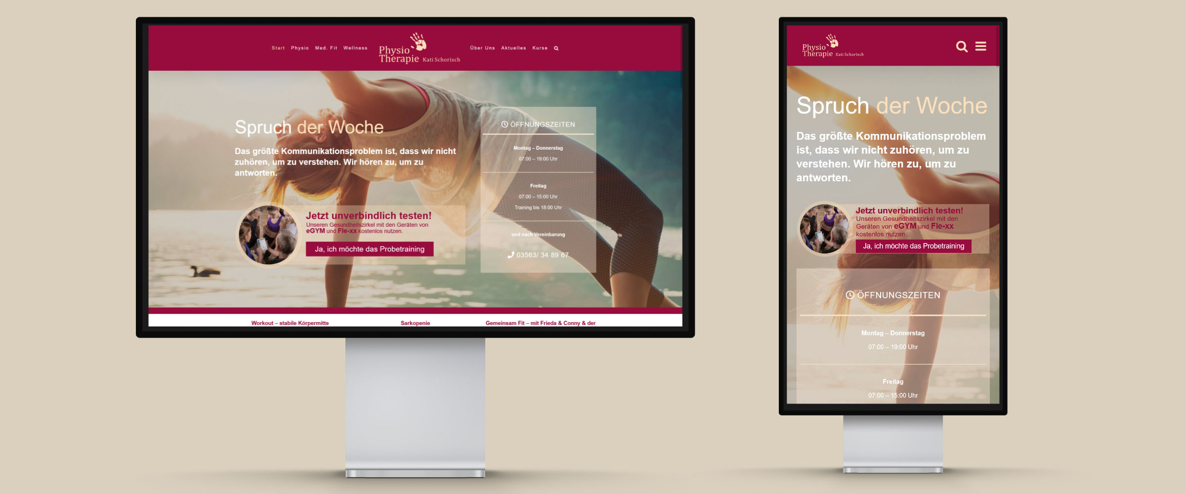kiko kreativagentur - Projekt Physiotherapie Kati Schorisch
