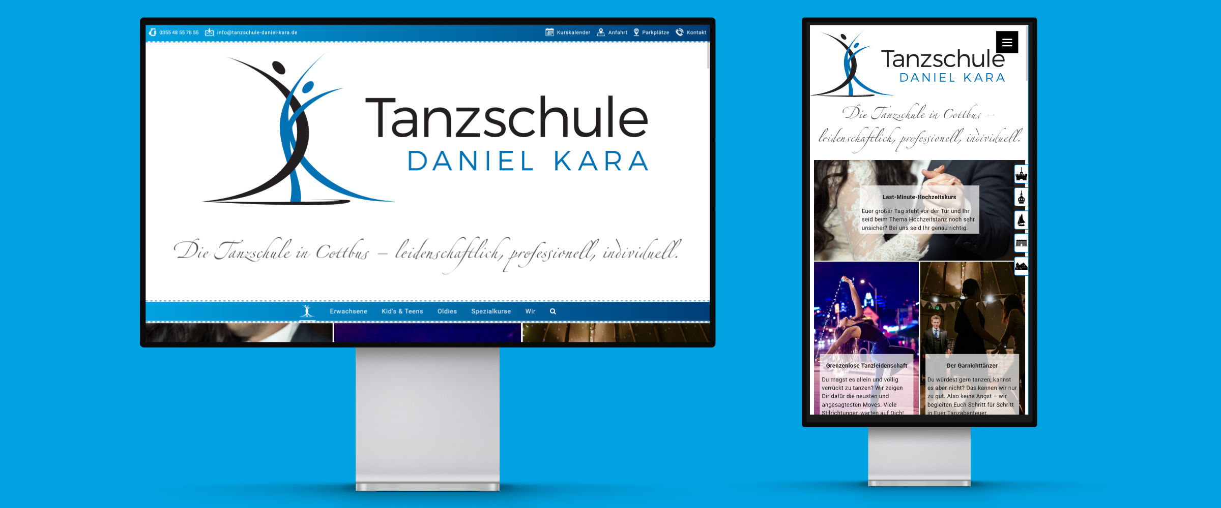 kiko kreativagentur - Projekt Tanzschule Daniel Kara